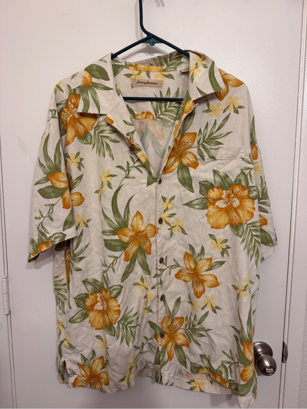 Tropical Floral Short-Sleeve Shirt - Yellow/Green 100% silk : Tommy Bahama